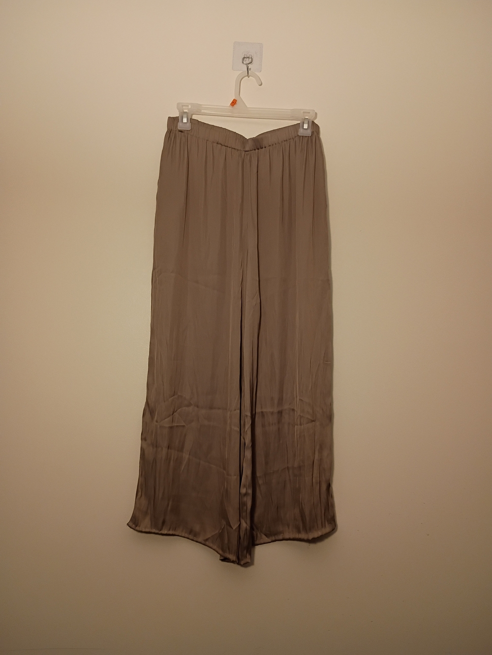 Magaschoni Taupe Satin Pants